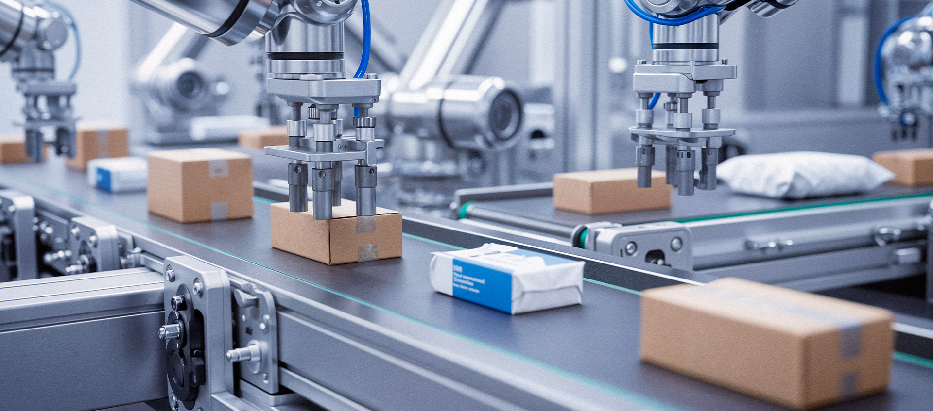 Sistema di smistamento automatico con trasportatori per la logistica moderna