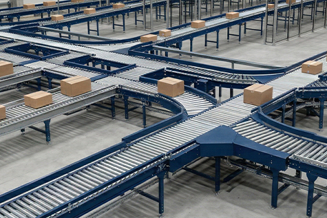 Sortcon Merge Conveyor System Zur Zusammenführung Von Produktströmen