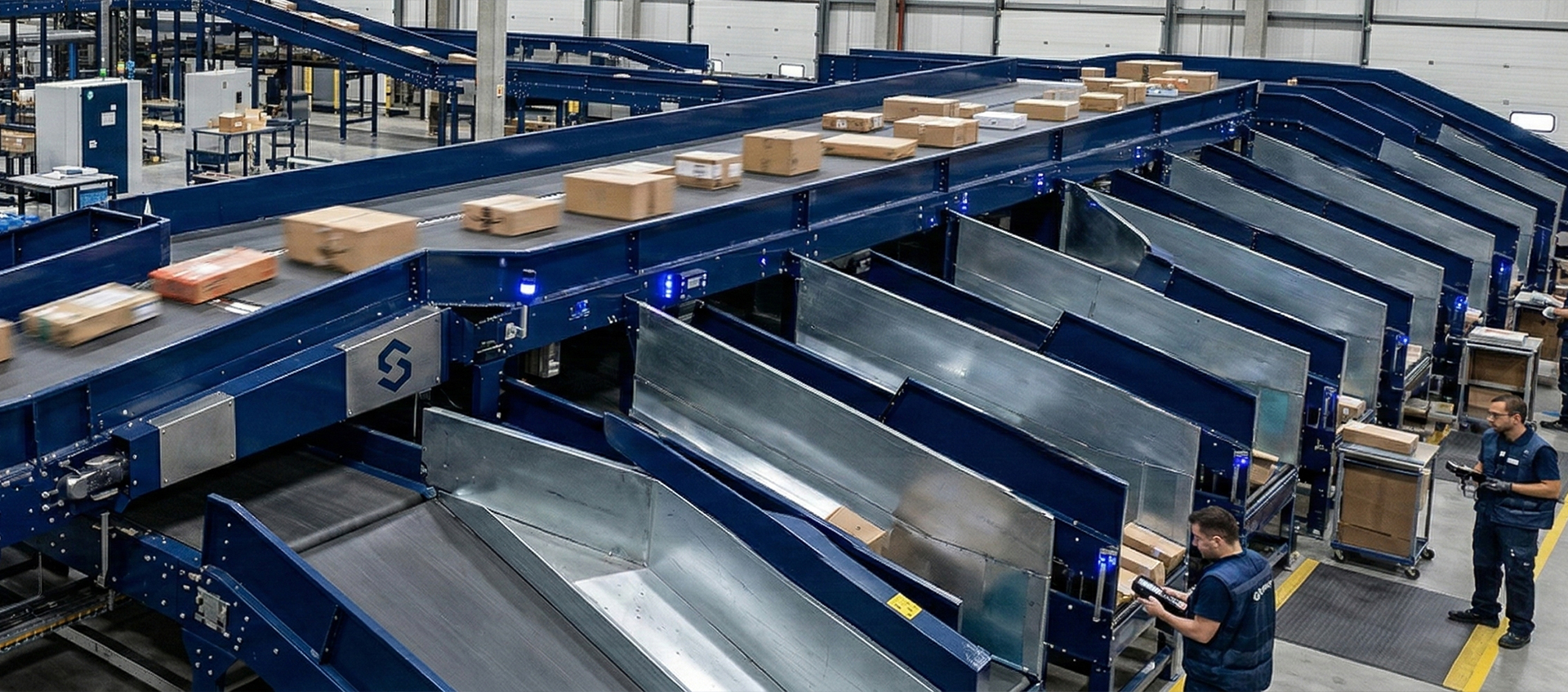 Modern Lojistik Deposunda Parcel Sortation System